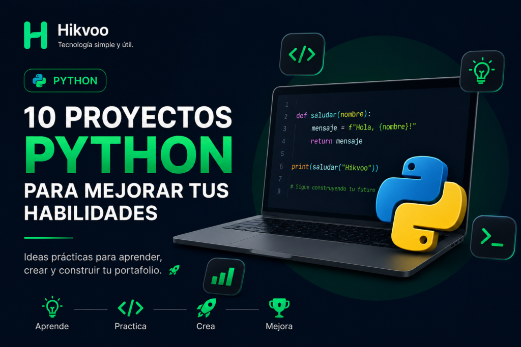10 proyectos Python para mejorar tus habilidades como programador